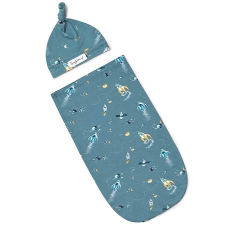 Snuggle Swaddle & Beanie Set | Rocket