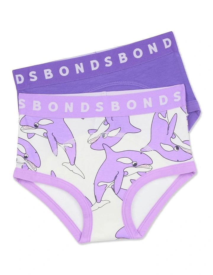 Toilet Training Undies 2 Pack | Where's Whale Lilac