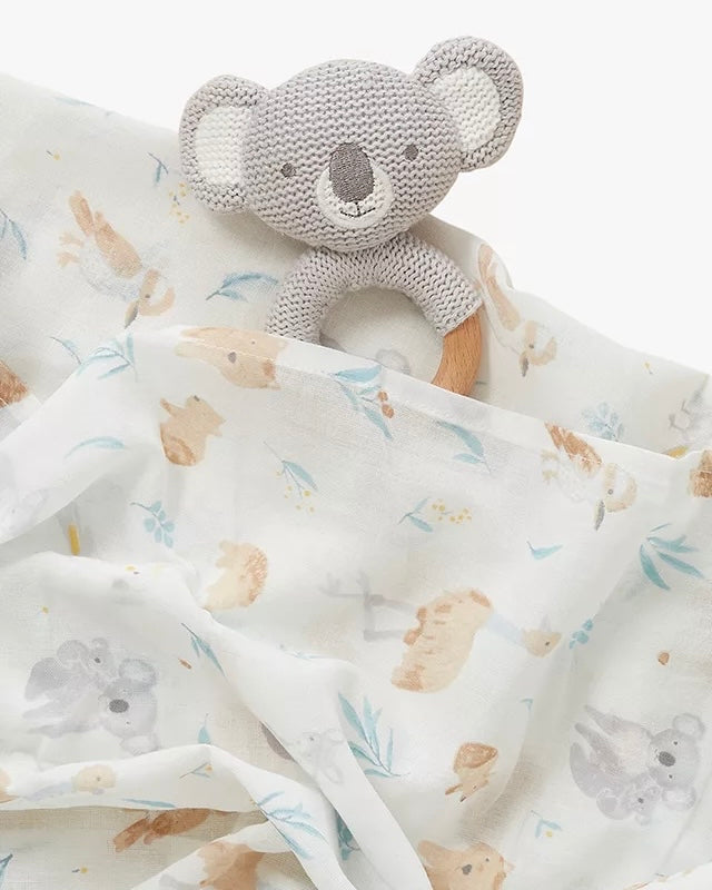 Wrap & Rattle Hamper | Eucalyptus Friends Pack