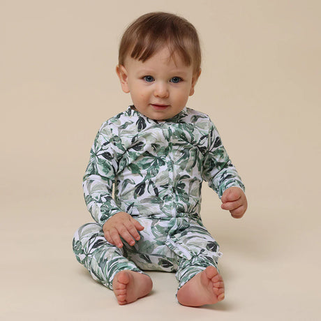 Organic Snugglesuit Convertible Romper | Evergreen