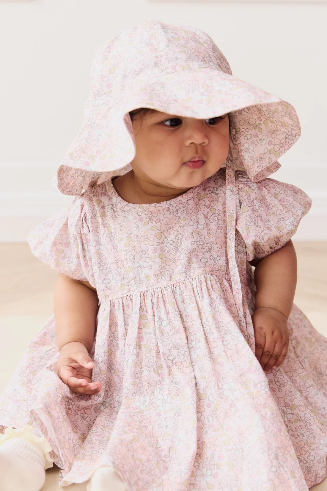 Organic Cotton Noelle Hat | Chloe Mauve