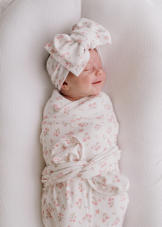 Swaddle Set | Paisley Peony