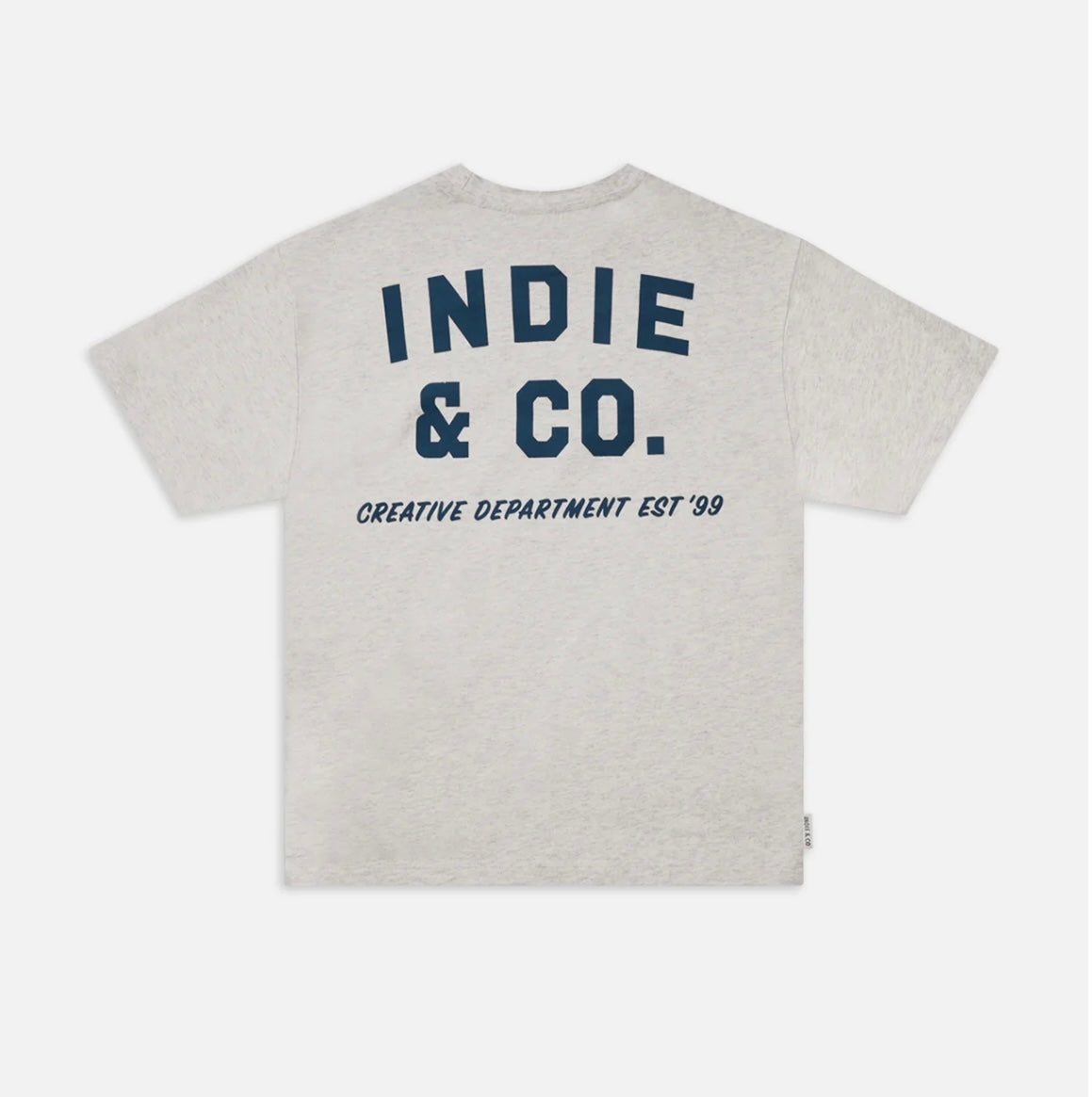 The Camino Tee | Grey Marle/Navy