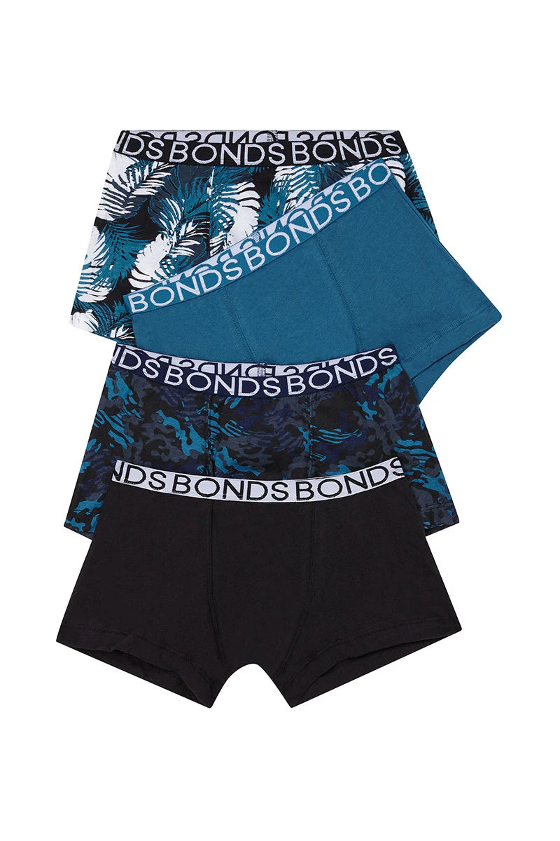 Boys Trunk 4 Pack | Multi Blue