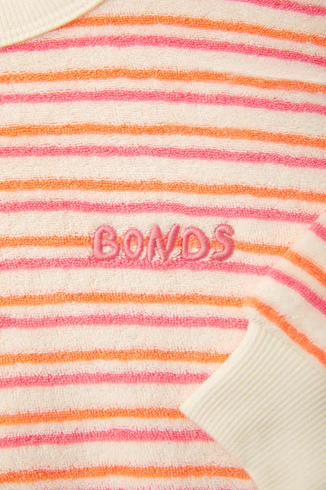 Terry Towelling Pullover | Bonds Summer Stripe