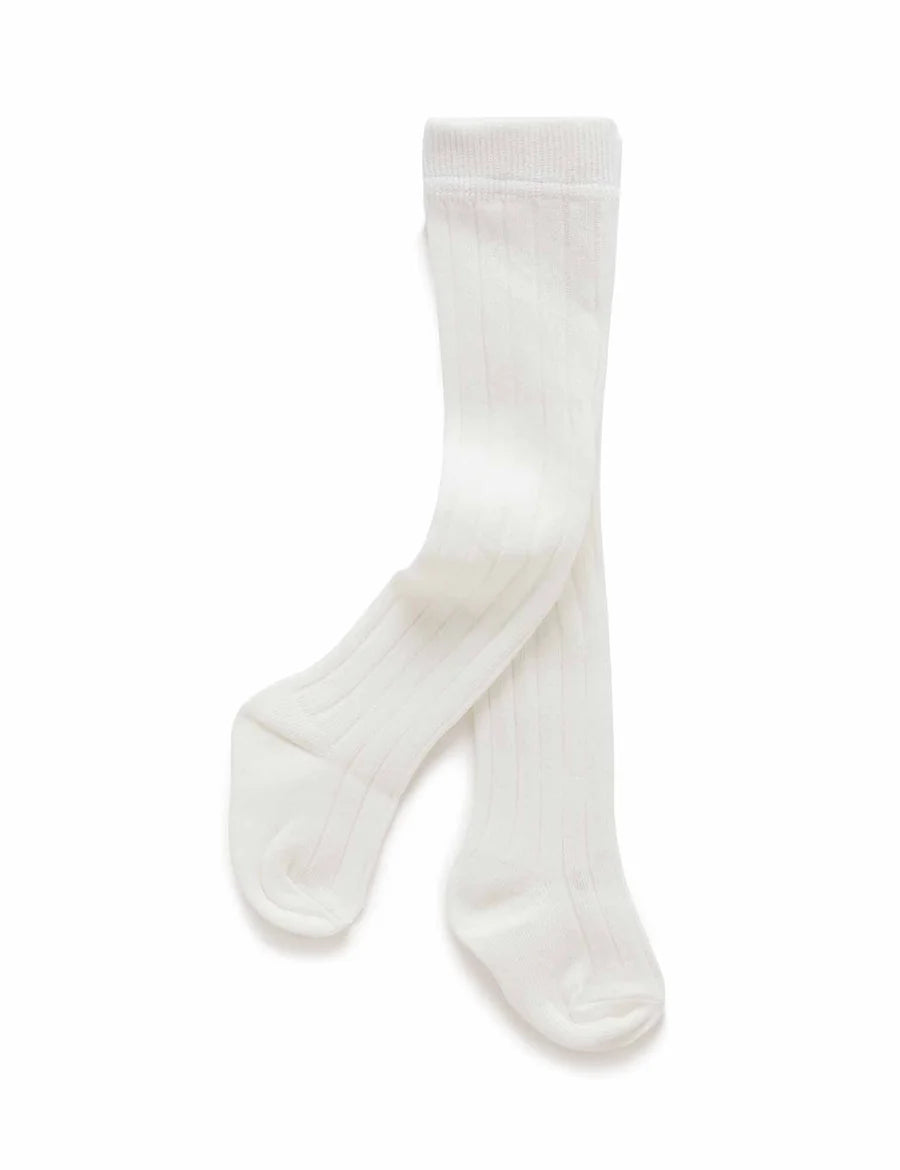 Rib Tights | Vanilla