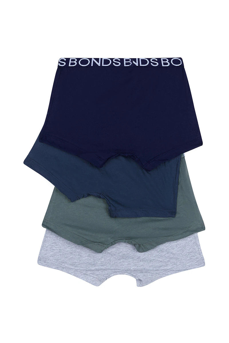 Boys Trunk 4 Pack | Khaki Multi Solid