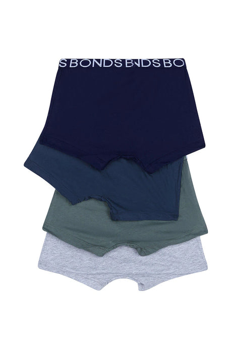 Boys Trunk 4 Pack | Khaki Multi Solid