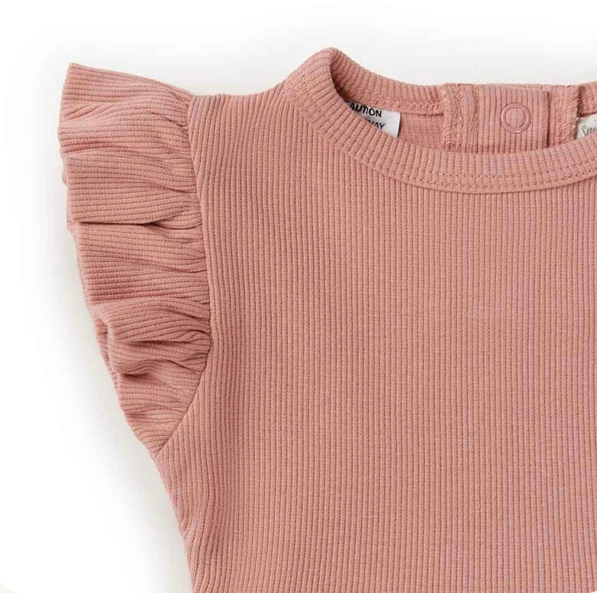 Short Sleeve Organic Dress | Rose