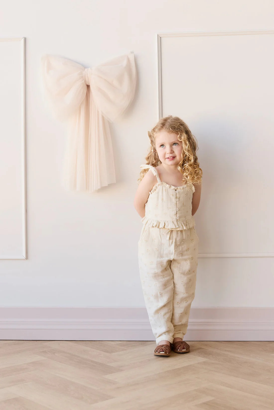 Organic Cotton Muslin Mirabel Top | Pauline Chamomile