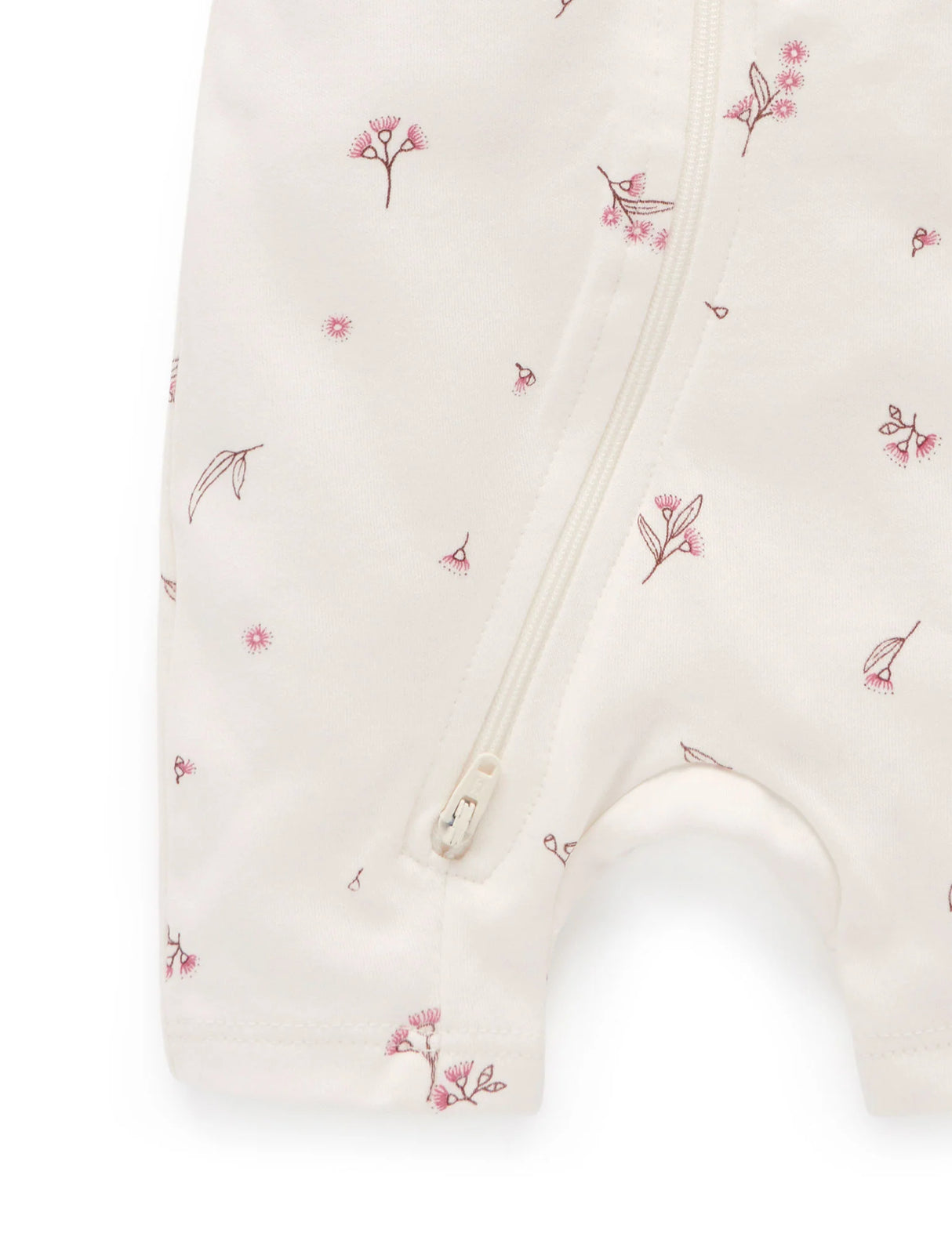 Short Sleeve Zip Growsuit | Blossom