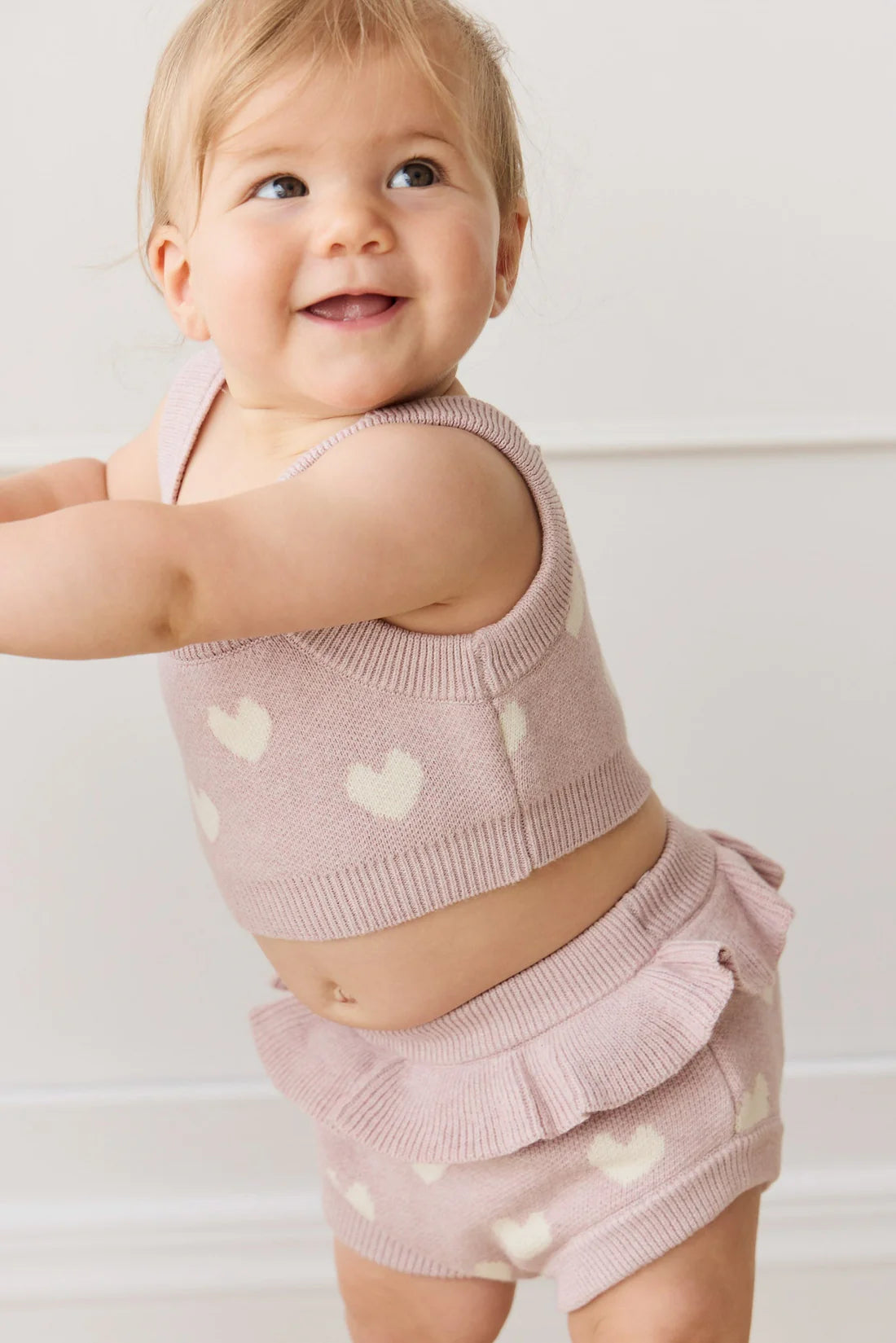 Molly Top | Heart Jacquard Ballerina Marle