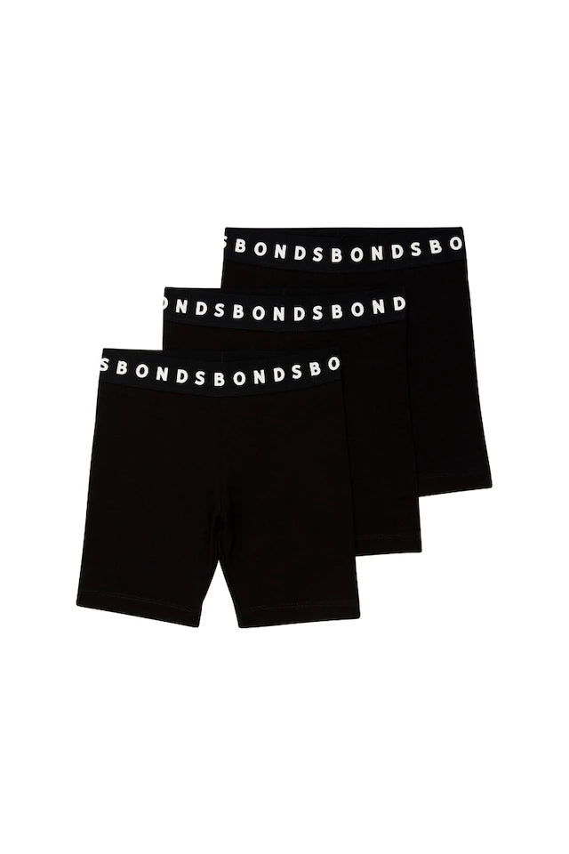 Kids Bike Shorts 3 Pack | Nu Black