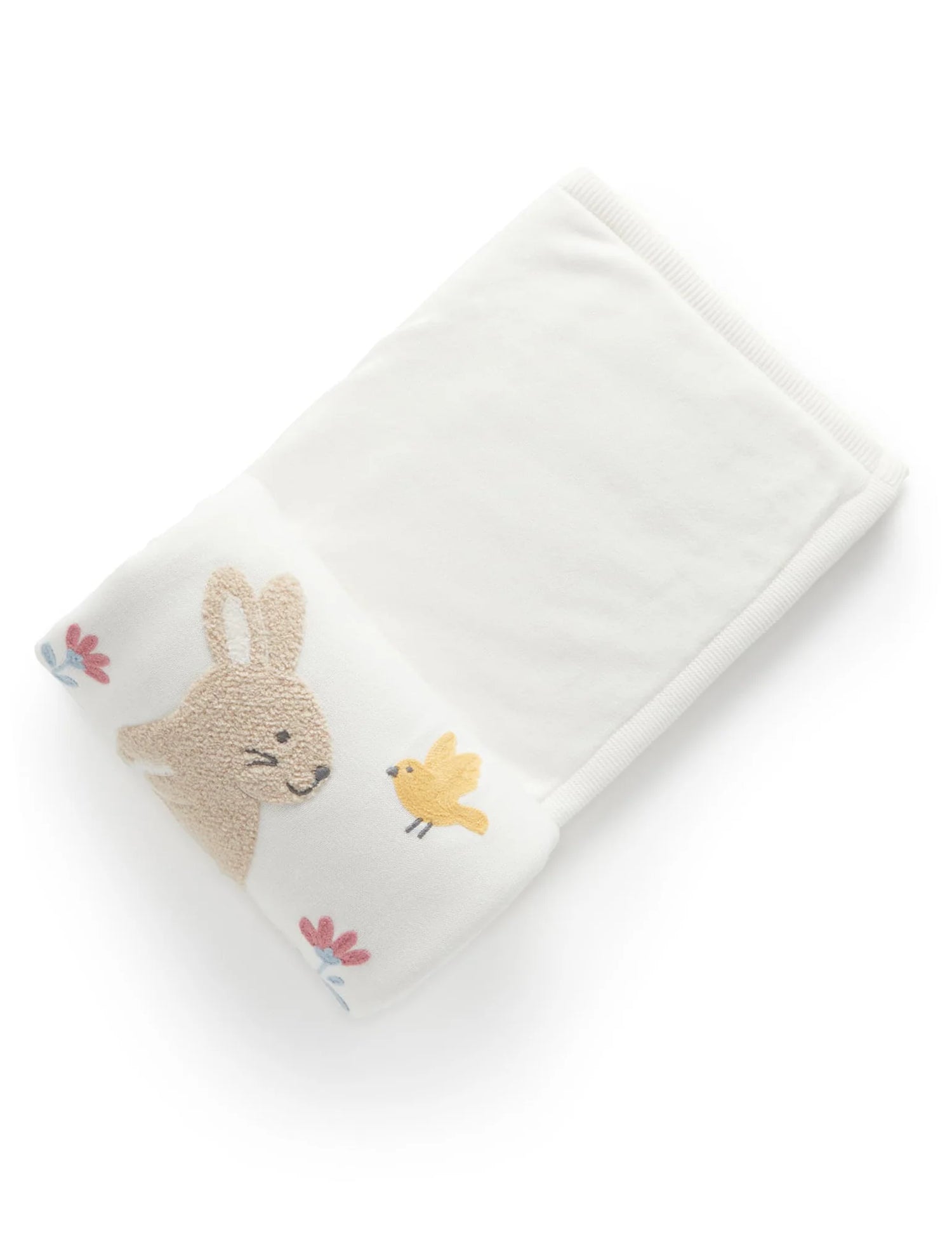 Embroidered Lined Blanket | Little Bunny