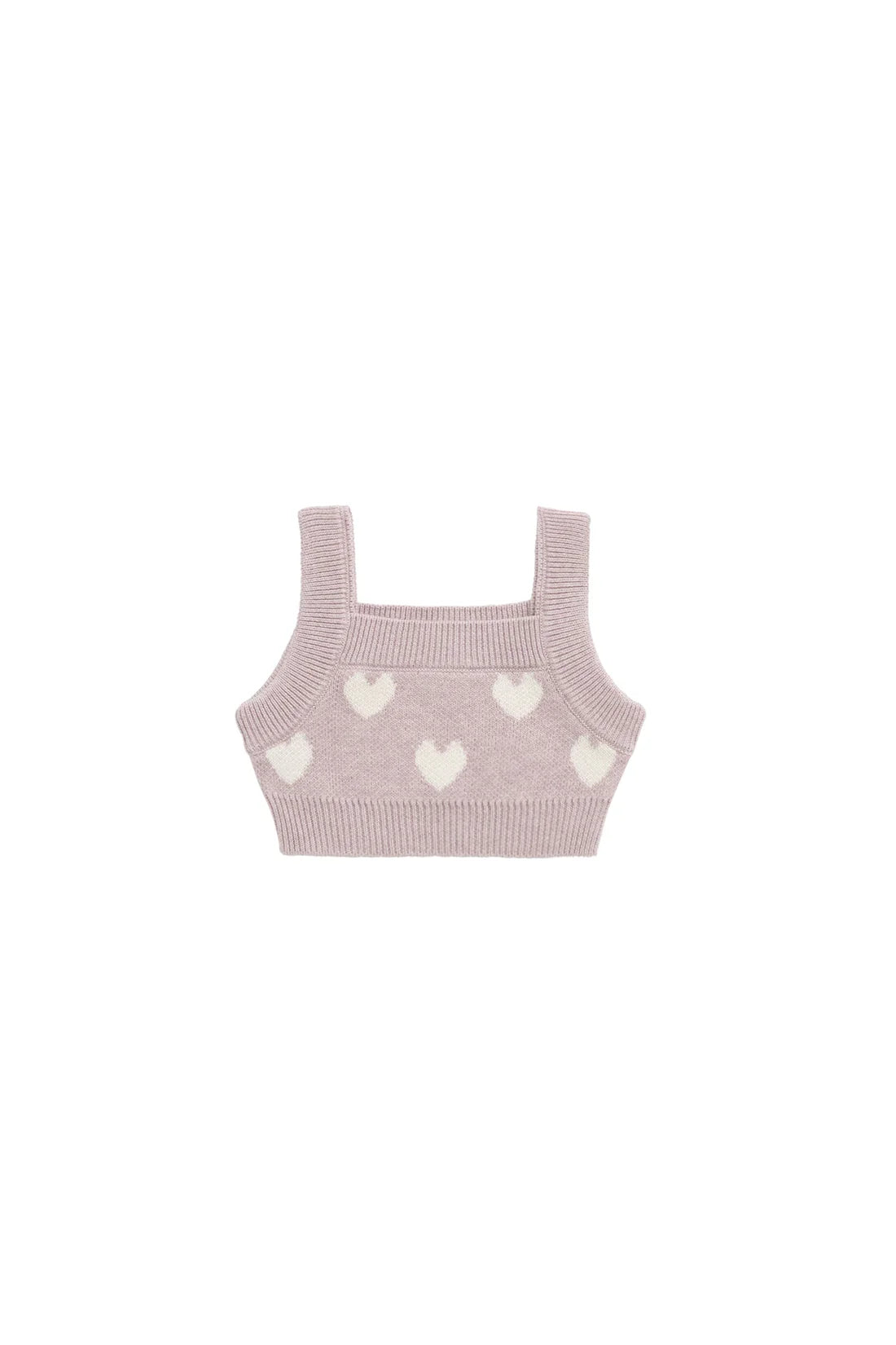 Molly Top | Heart Jacquard Ballerina Marle