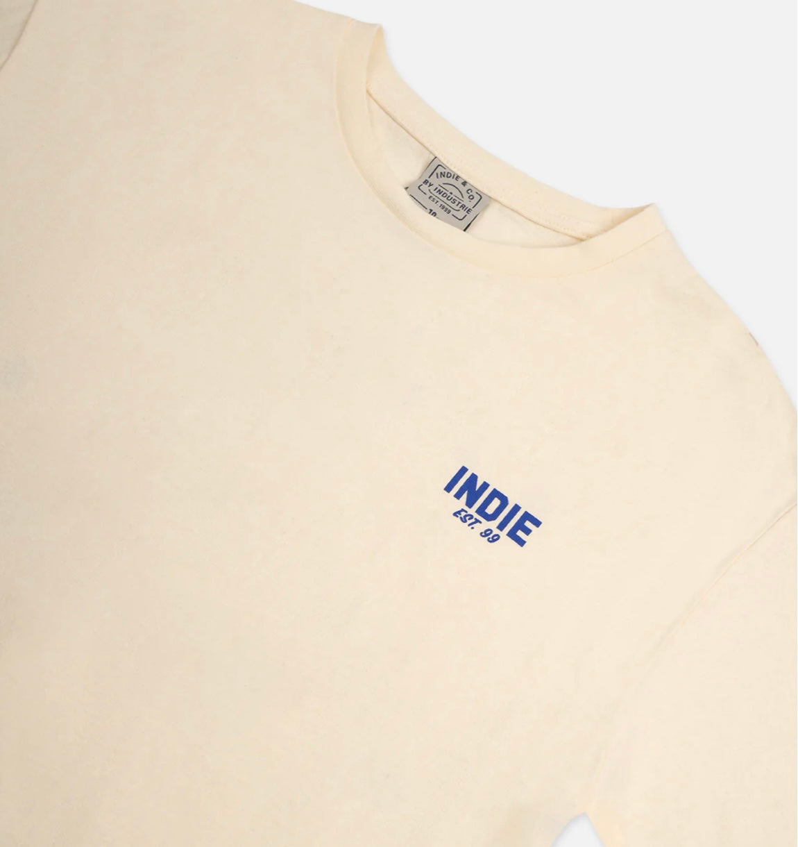 The Camino Tee | Cream/Blue