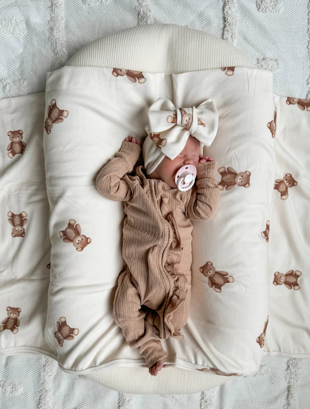 Swaddle and Topknot Set | Teddies