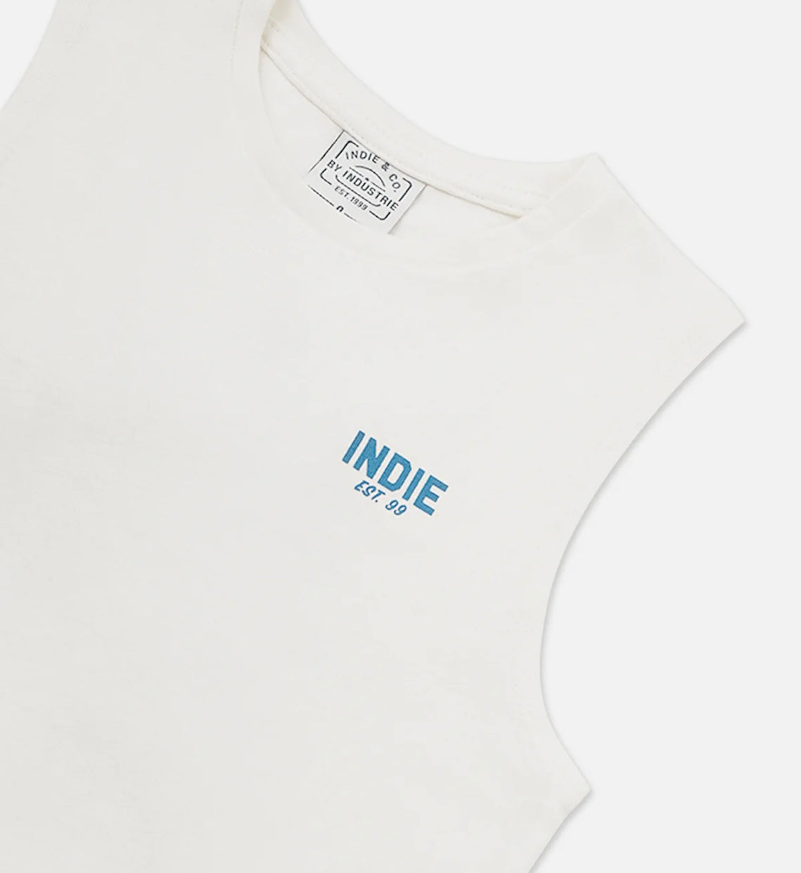 The Camino Muscle Tee | Cream/Blue