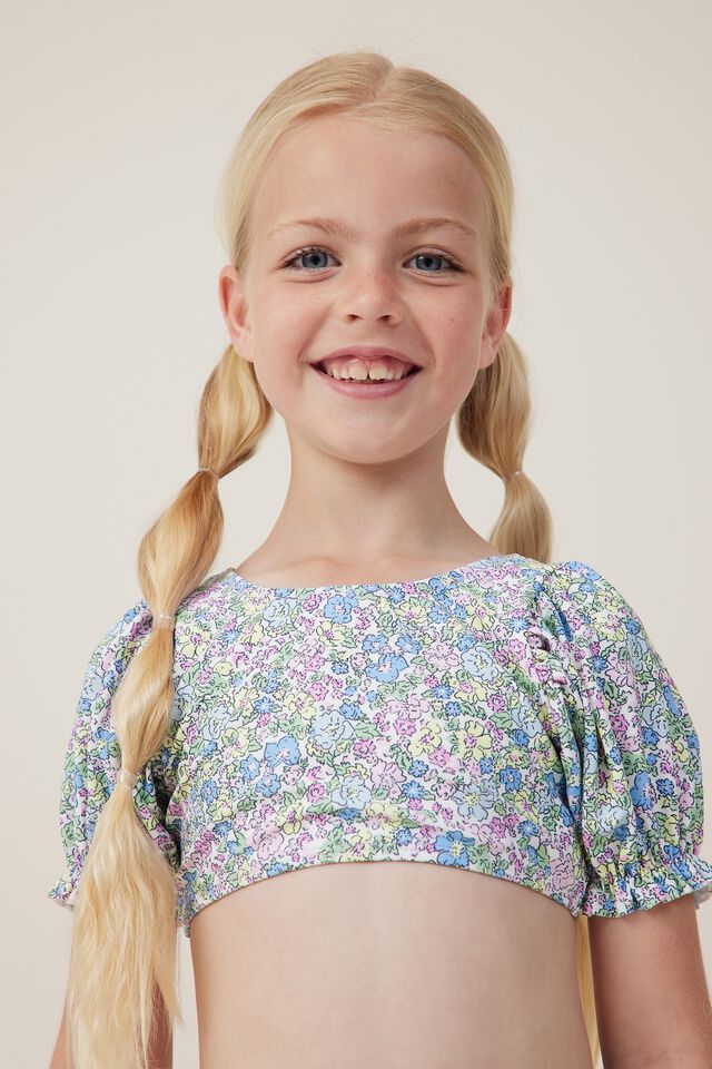 Paige Puff Sleeve Bikini | Vanilla / Middleton Floral