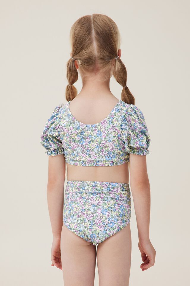 Paige Puff Sleeve Bikini | Vanilla / Middleton Floral