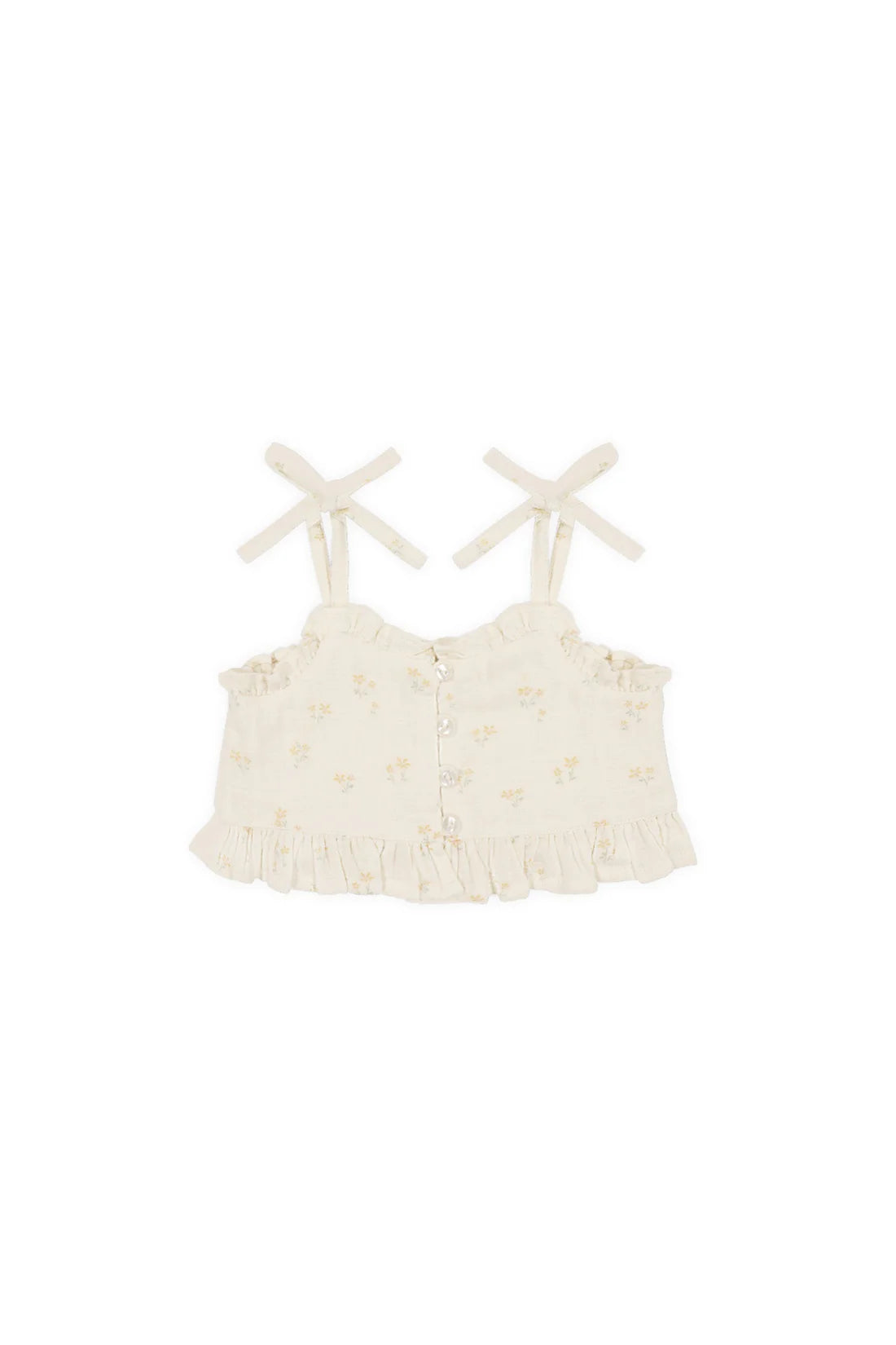 Organic Cotton Muslin Mirabel Top | Pauline Chamomile