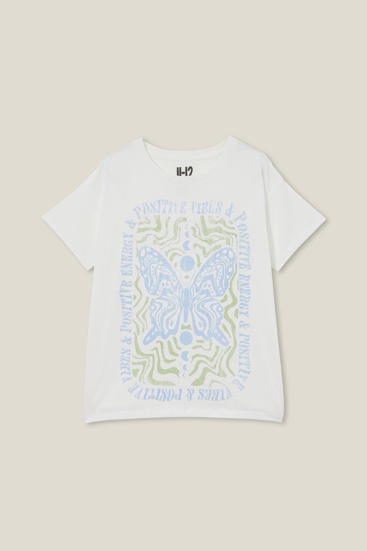 Poppy Print Tee | Vanilla /Positive Energy