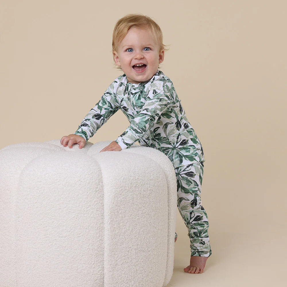 Organic Snugglesuit Convertible Romper | Evergreen