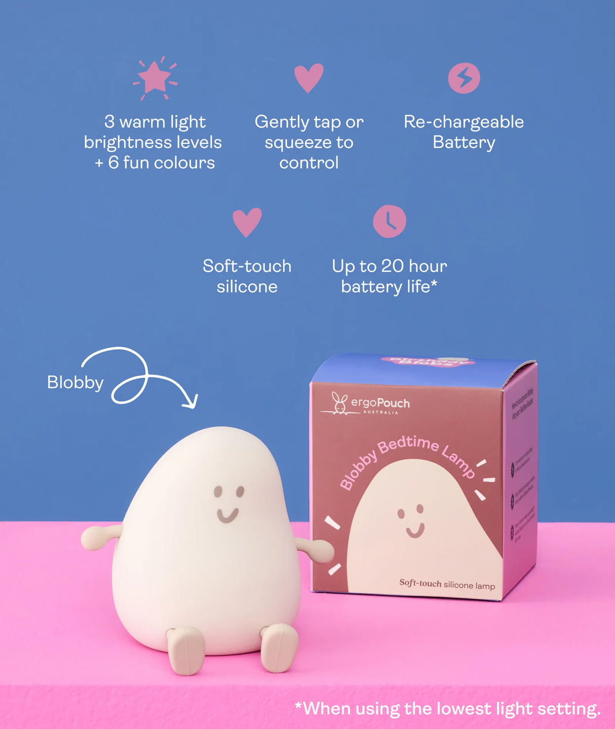 Blobby Bedtime Lamp | Taupe