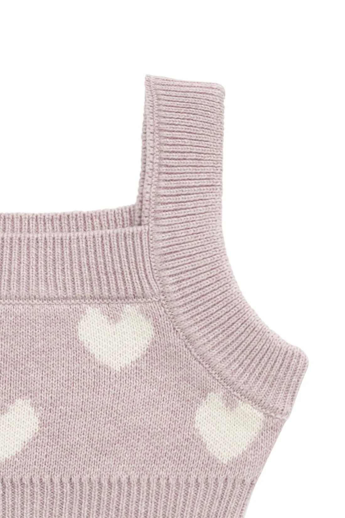 Molly Top | Heart Jacquard Ballerina Marle