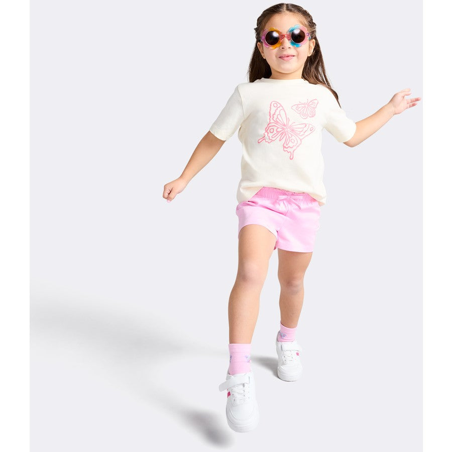 Kids Snow White Print Tee | Cream