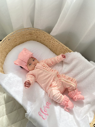 Heirloom Knit Blanket | Milk