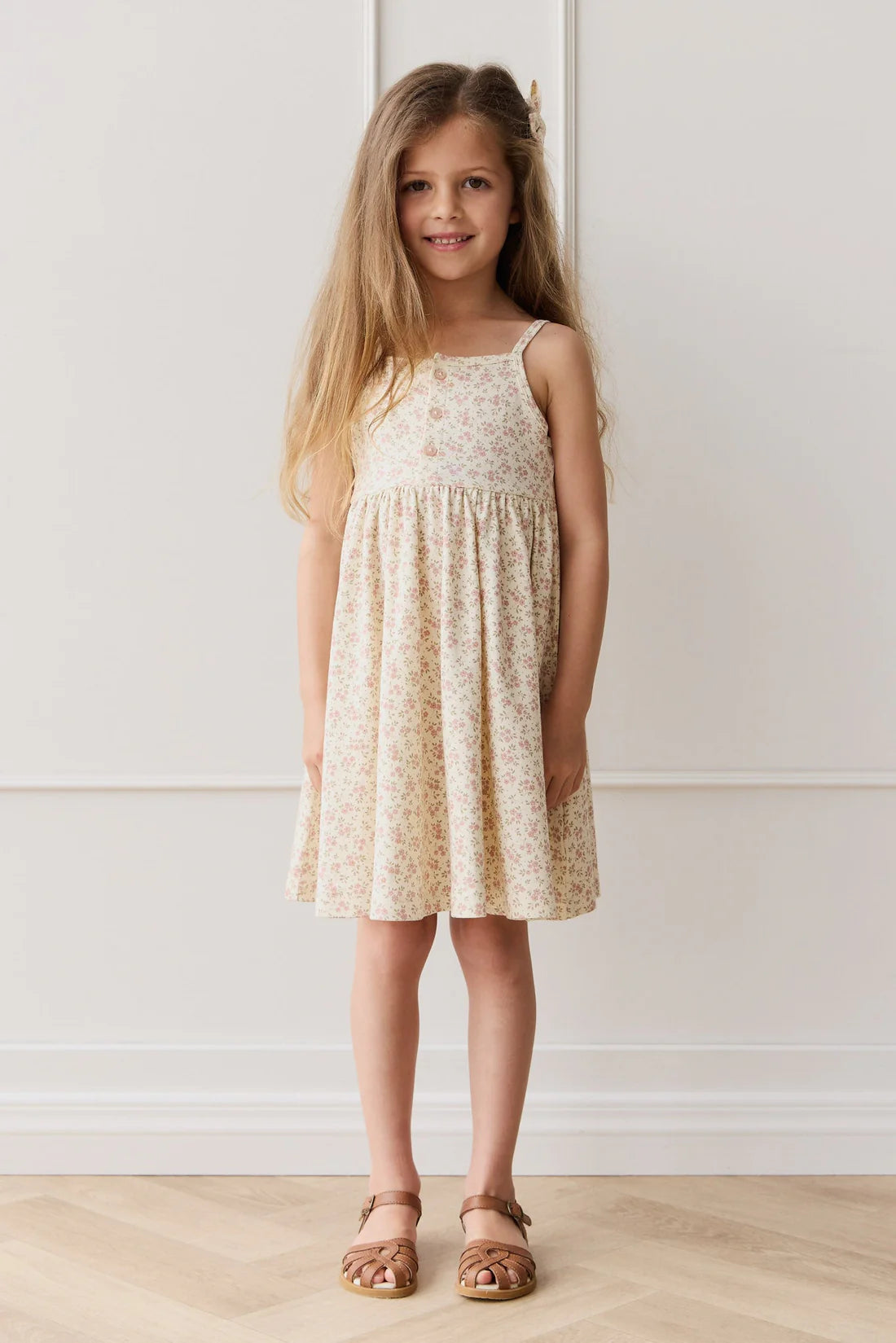 Organic Cotton Quinn Dress | Rosalie Field Blush