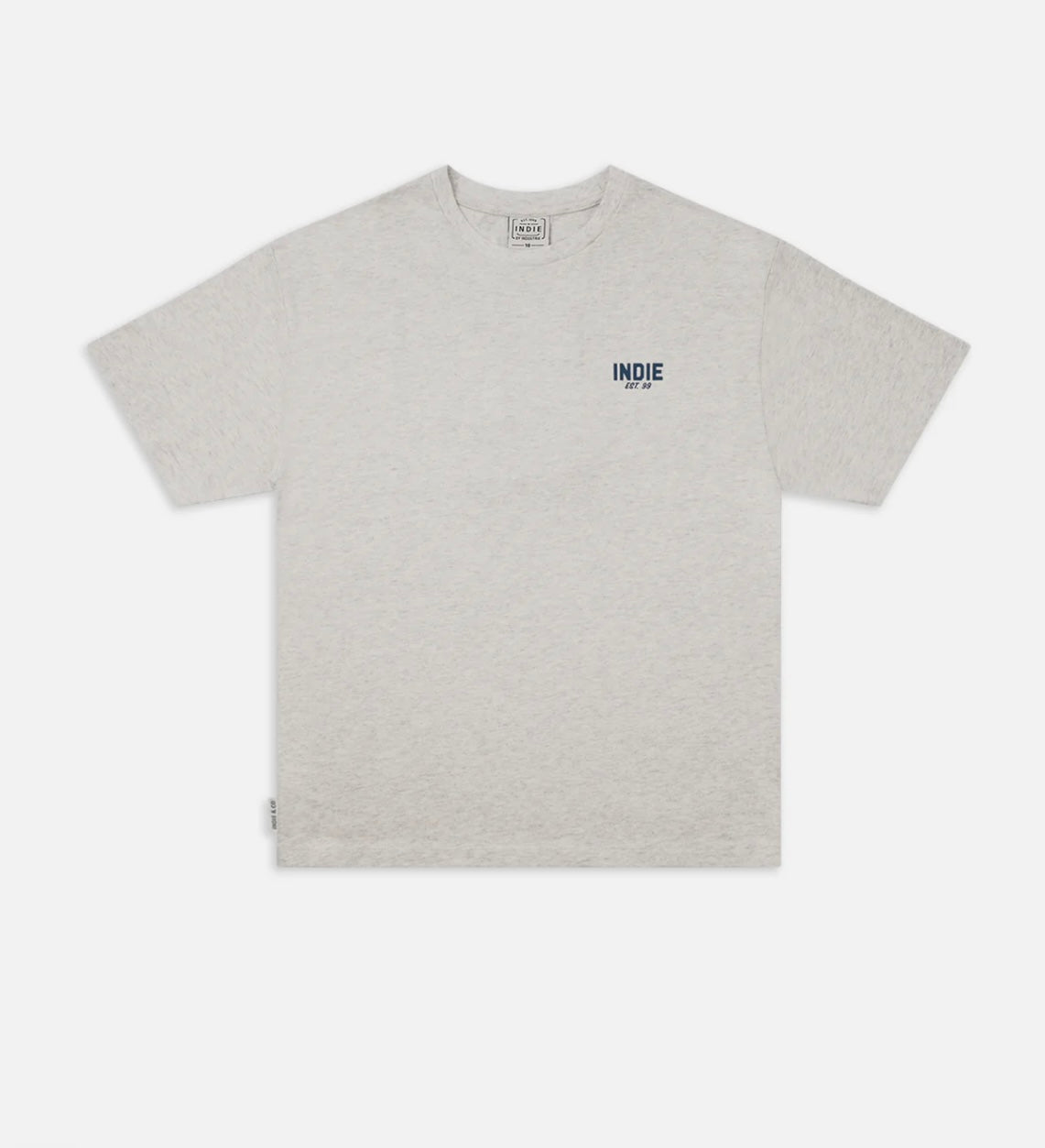 The Camino Tee | Grey Marle/Navy