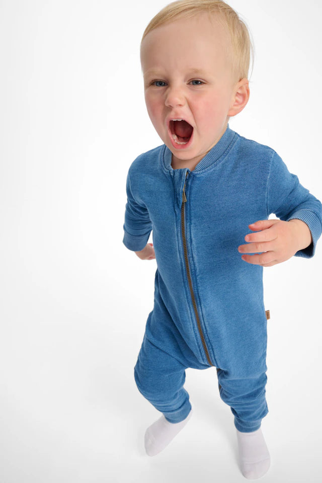 Denim Washed Zippy | Sky Blue Denim