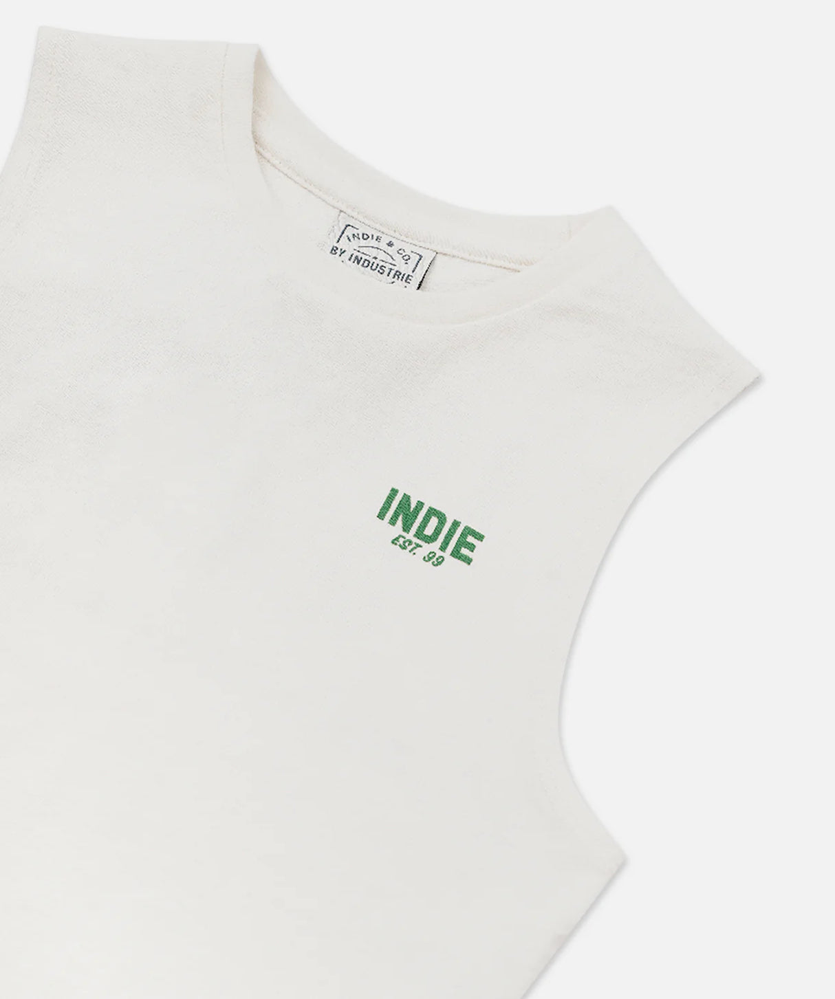 The Camino Muscle Tee | Off white/Forest