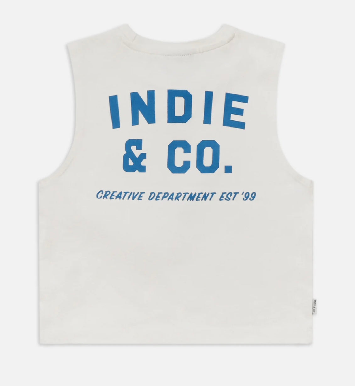 The Camino Muscle Tee | Cream/Blue