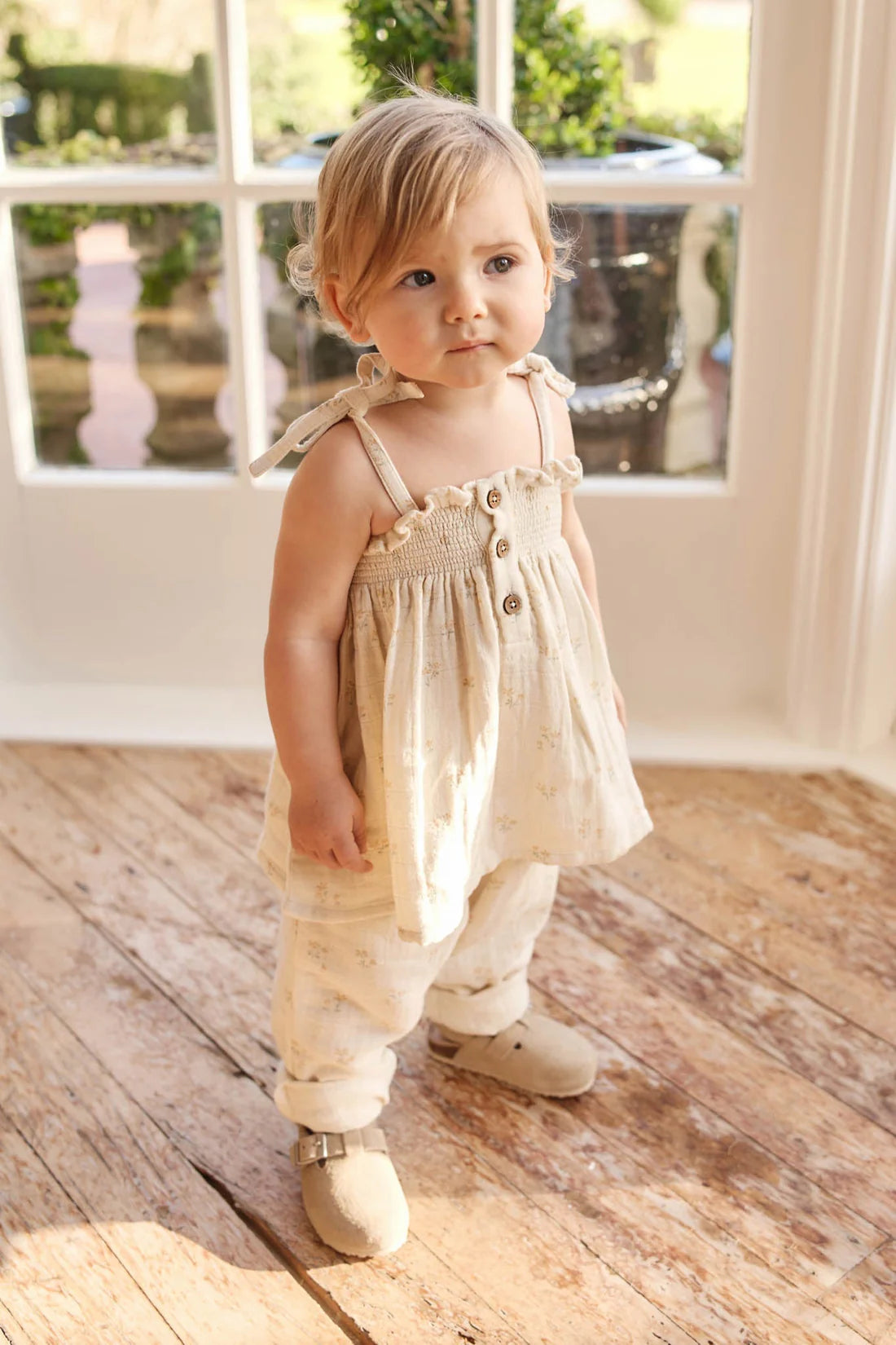 Organic Cotton Muslin Cordelia Pant | Pauline Chamomile