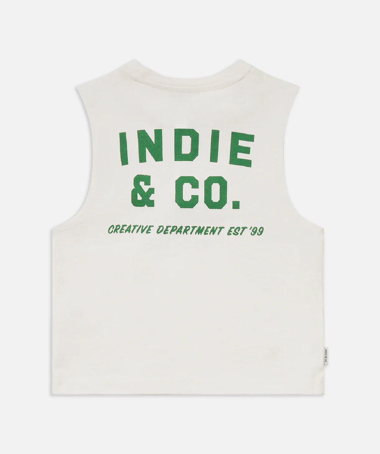 The Camino Muscle Tee | Off white/Forest