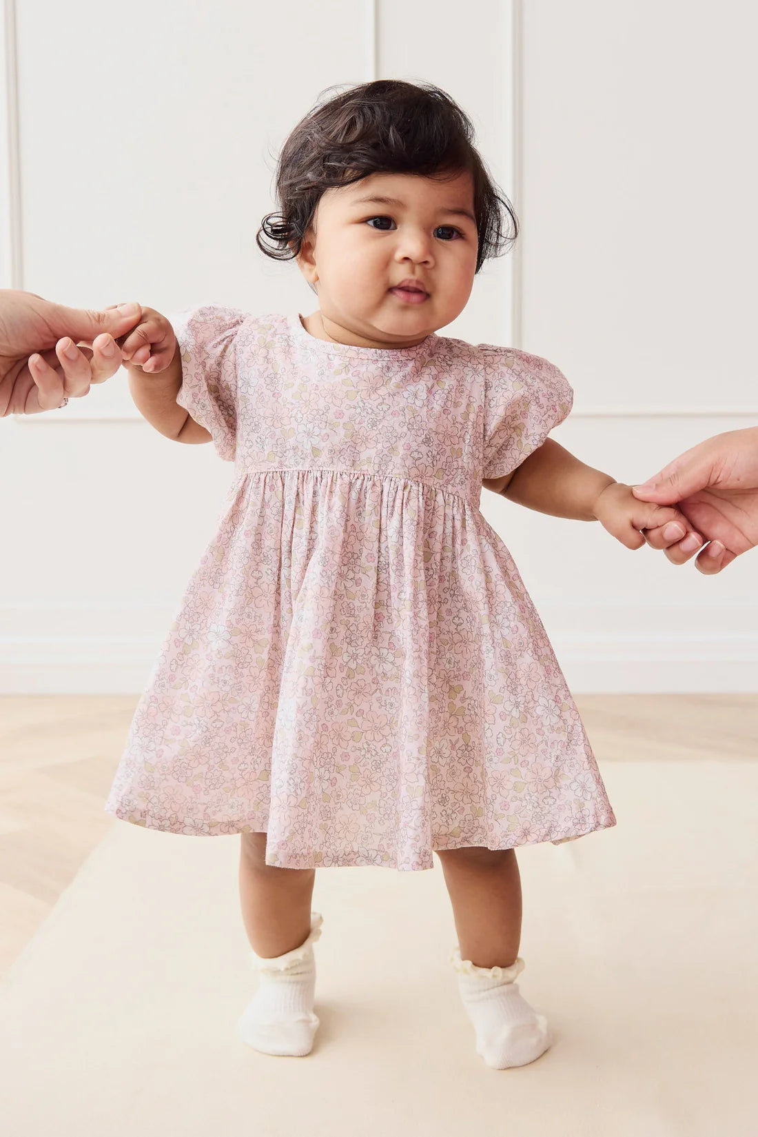 Organic Cotton Elodie Dress | Chloe Mauve