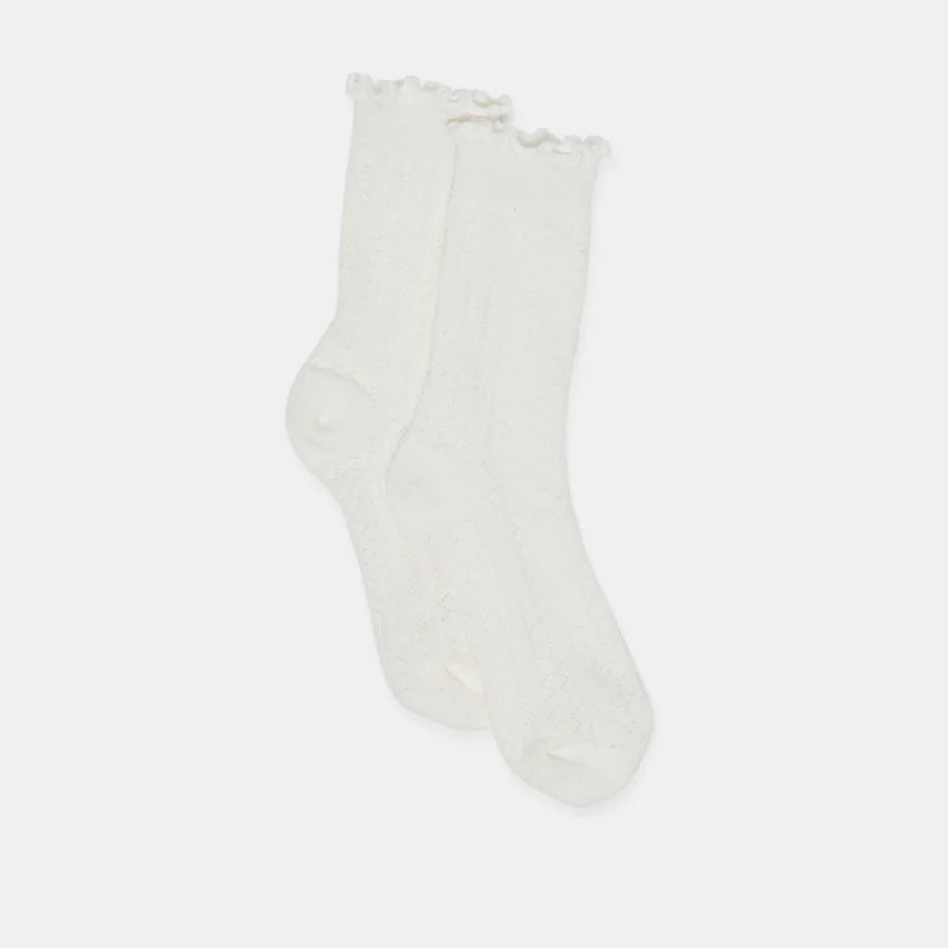 Eyelet Socks | Vanilla