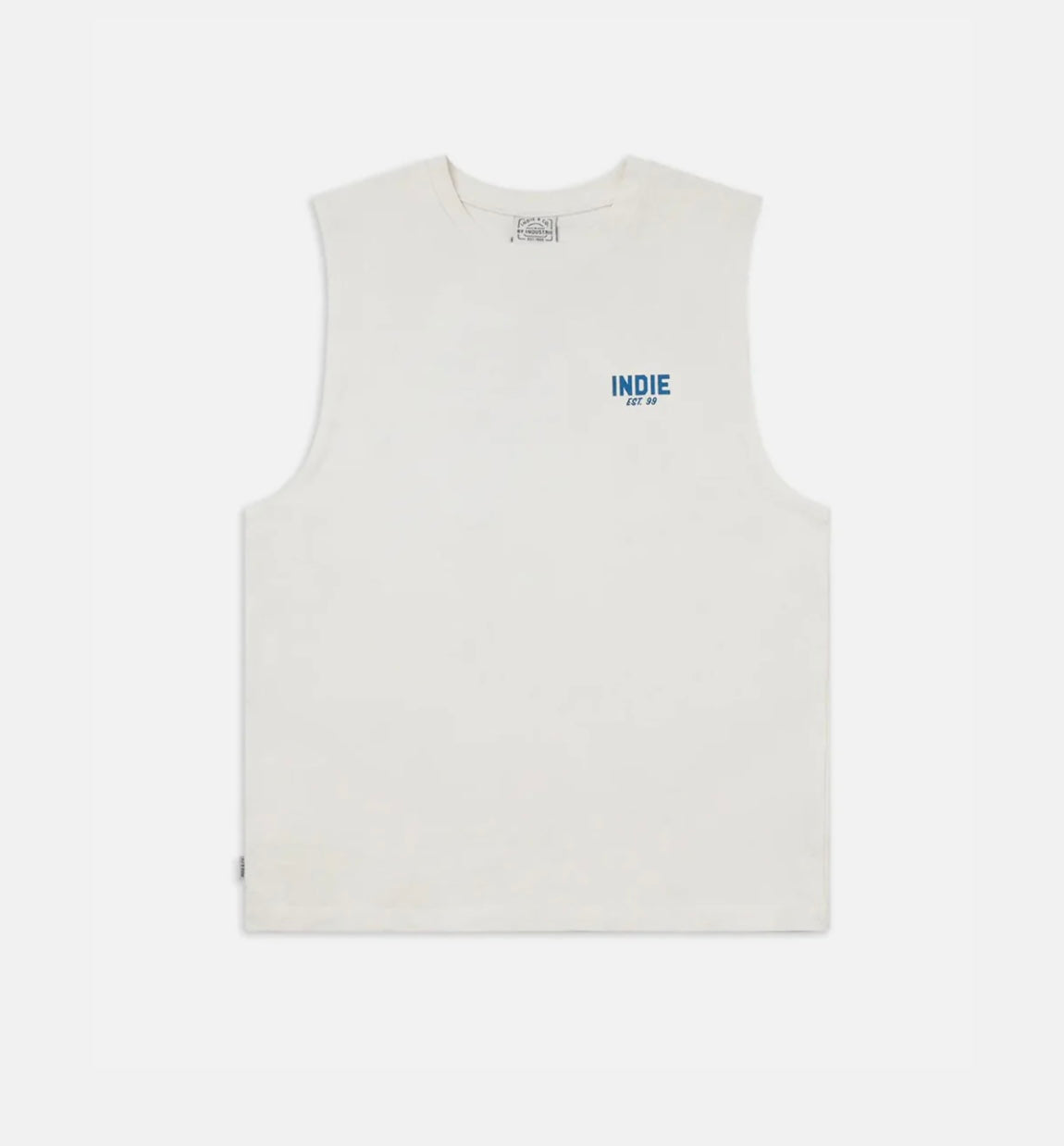 The Camino Muscle Tee | Cream/Blue