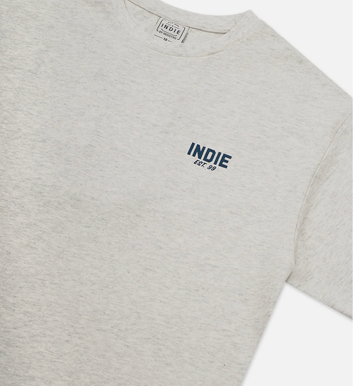The Camino Tee | Grey Marle/Navy