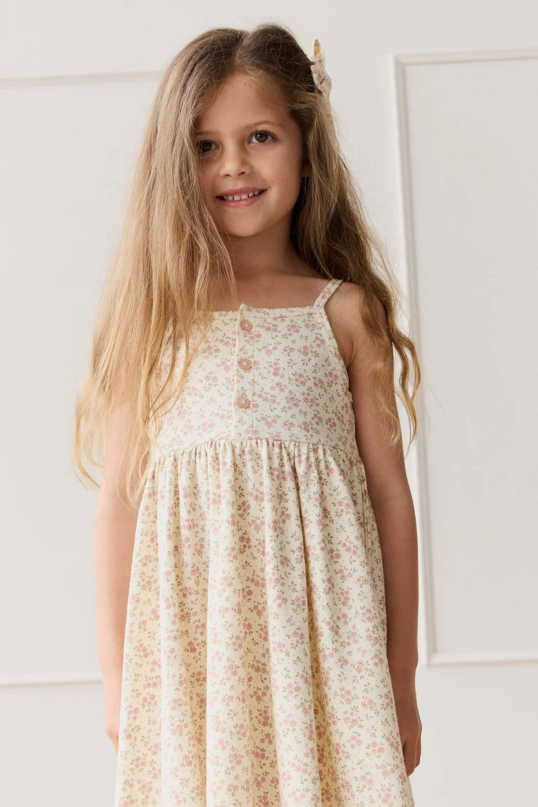 Organic Cotton Quinn Dress | Rosalie Field Blush