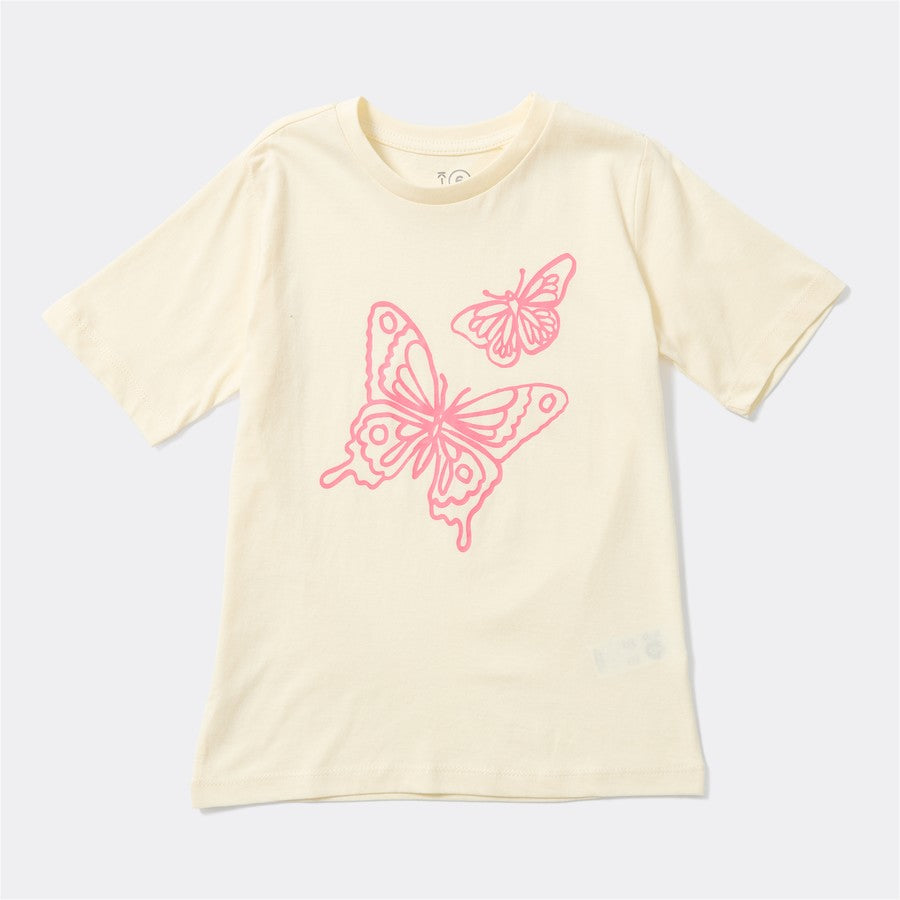 Kids Snow White Print Tee | Cream