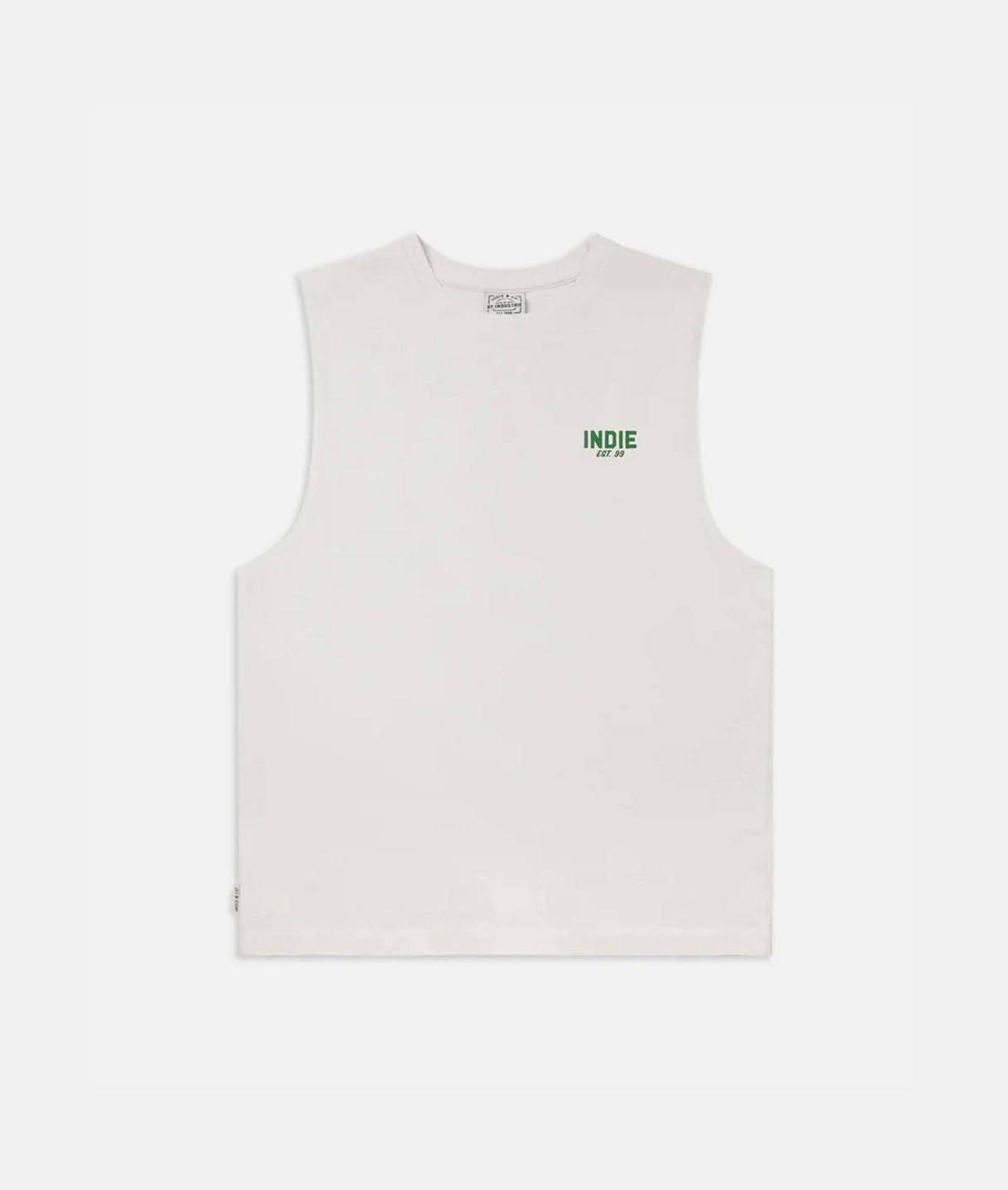 The Camino Muscle Tee | Off white/Forest