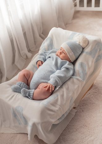 Knitted Booties | Sky Blue