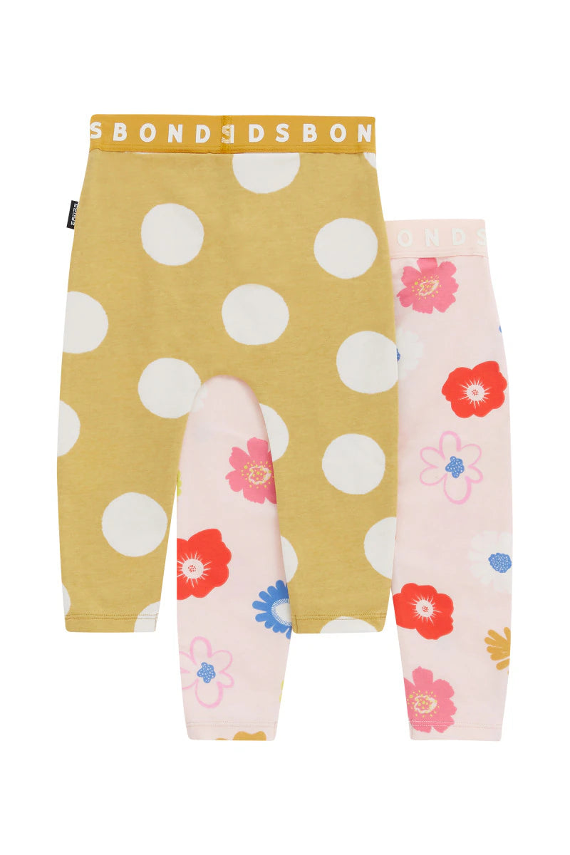 Roomies 2 Pack Legging | Floral Print / Spot