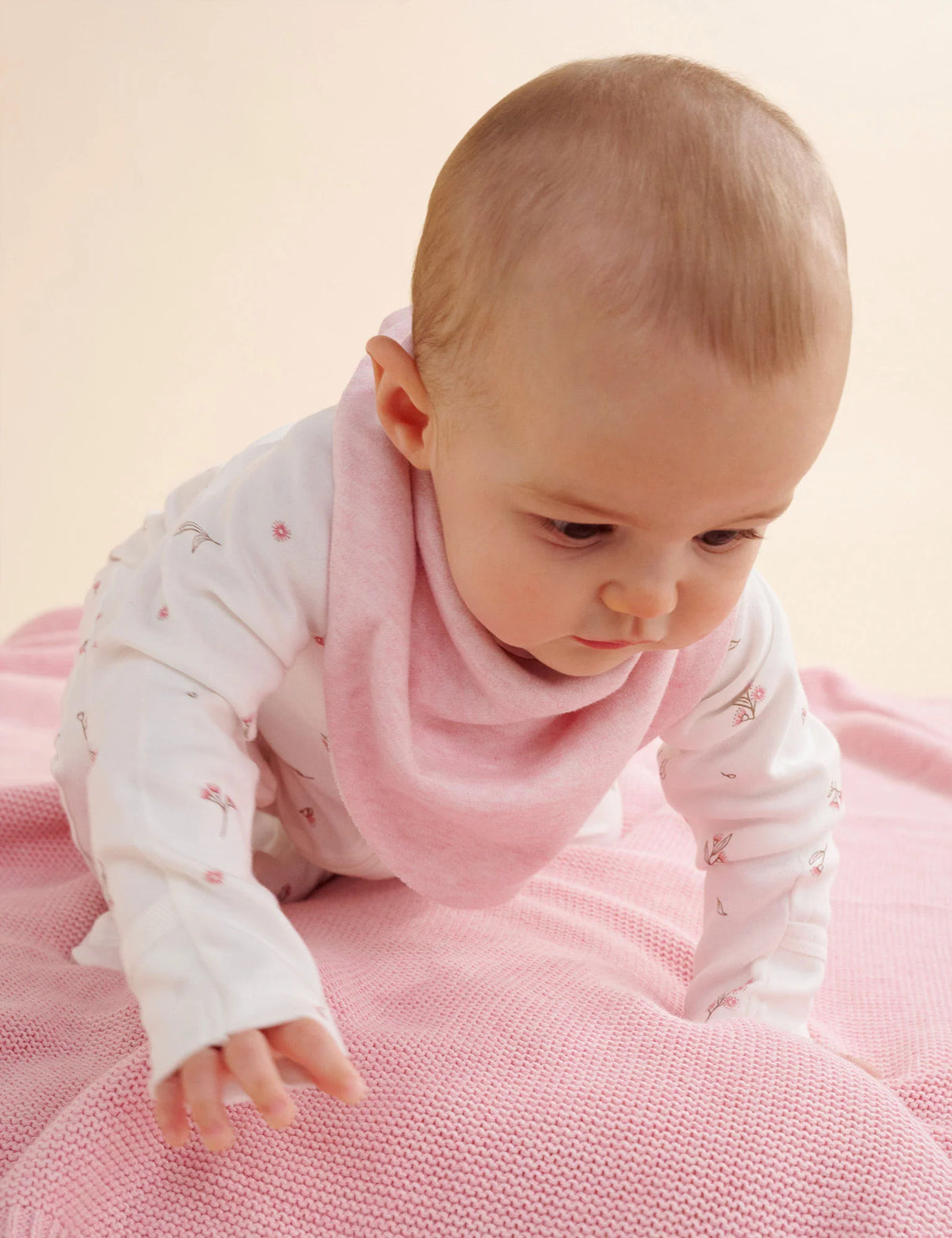 Textured Blanket l Pink Melange