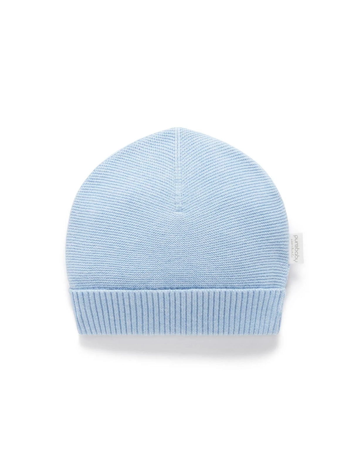 Textured Beanie l Blue Melange