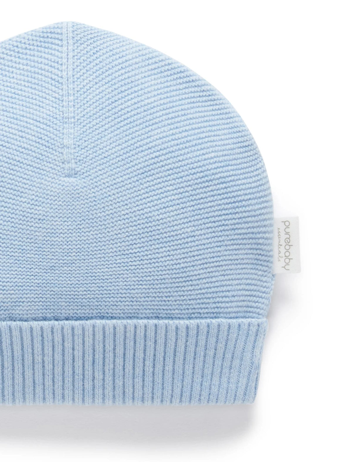 Textured Beanie l Blue Melange
